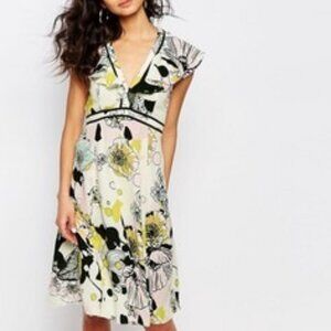 ASOS River Island floral dress UK size 10 EUR size 36